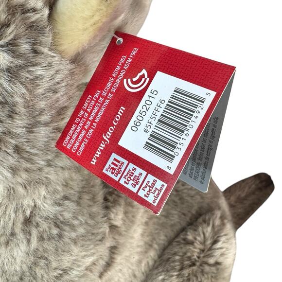 NEW FAO Schwarz KANGAROO & BABY JOEY 18" Tall Large Plush Stuffed Animal Toy NWT - Picture 6 of 16